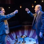(Left to right) Peter Forbes as Joseph Stalin and Roger Allam as Winston Churchill