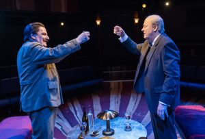(Left to right) Peter Forbes as Joseph Stalin and Roger Allam as Winston Churchill