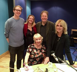 Pilot episode: first meeting in 1 December 2017. With Jan Etherington, Joanna Lumley, Roger Allam, Claire Jones, and Nick Coupe